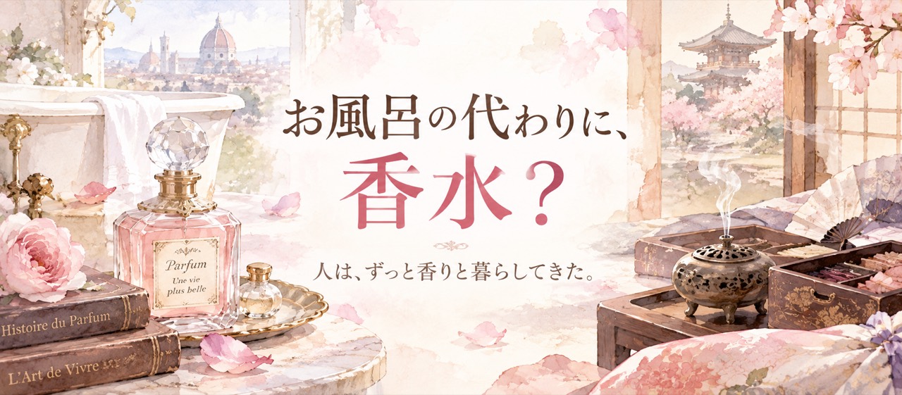 ヨーロッパの香水と日本の香炉。人はずっと香りと暮らしてきた