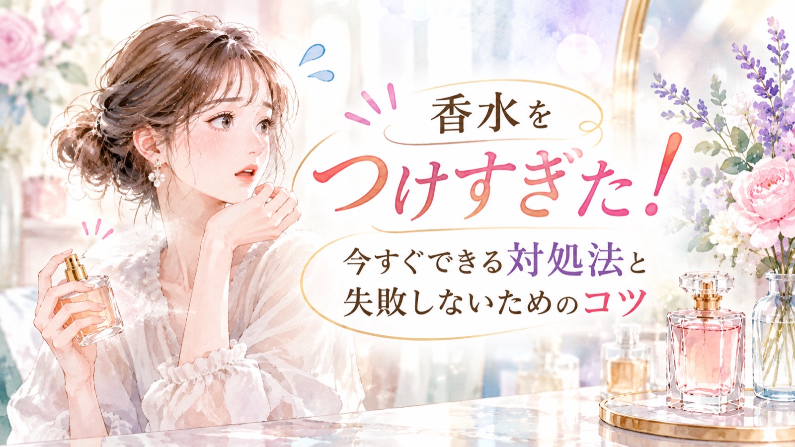 香水をつけすぎた対処法