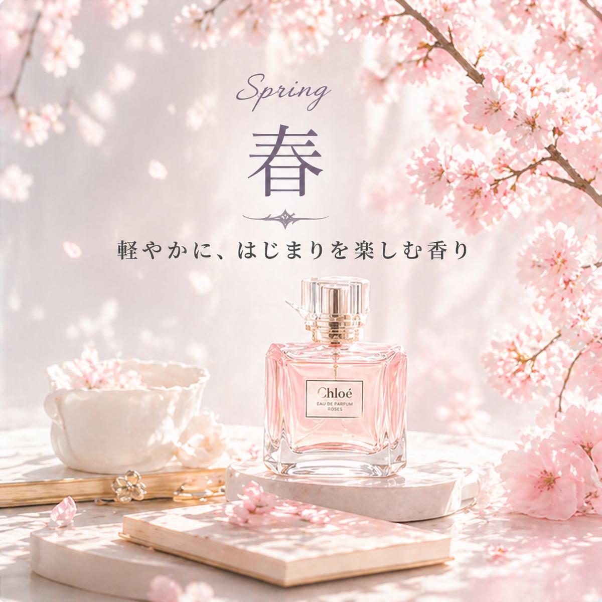 春の香り – フローラルとグリーンが広がる風景